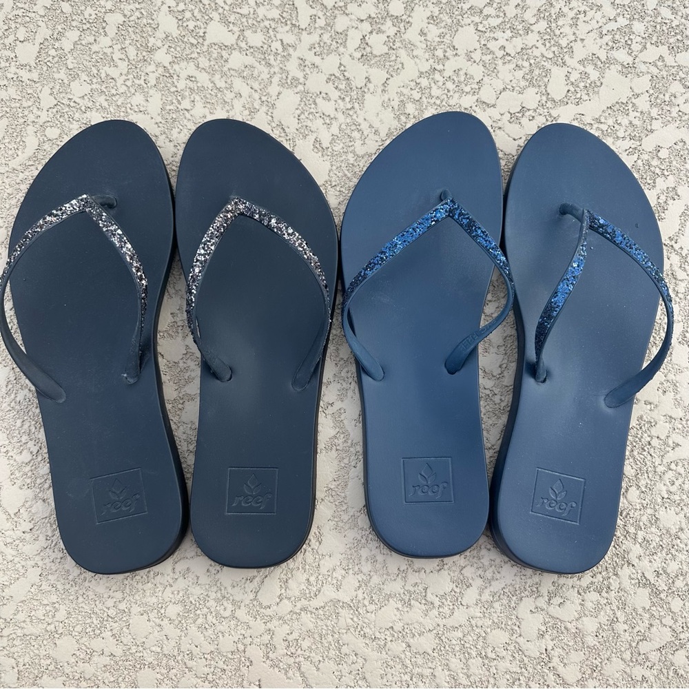 Reef Stargazer Flip Flops 2 Pairs Size 9